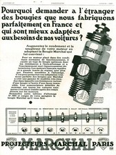 Publicité ancienne bougie