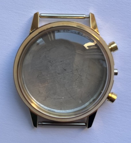 Boitier plaque montre - plaque, or