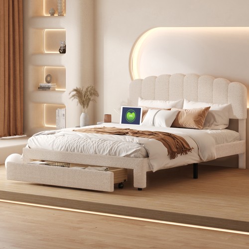 Cadre lit double 160x200cm - cadre, de