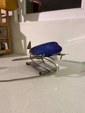 lampe avion  chrome verre