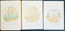 Salvador DALI Zodiaque Port Folio 3 Lithographies signées 1978 Cancer Balance ..