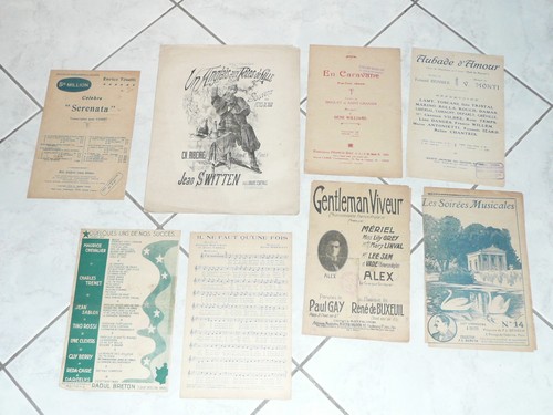 Lot partitions anciennes - lot,