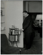 André Castelot, écrivain, journaliste, scénariste   Tirage argentique  18x24