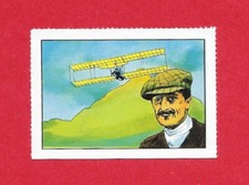Poster Stamp Swiss Nestlé: French Aviation Pioneer Gabriel Voisin (1948)