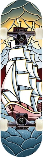 Skateboard ship complete - skateboard ship,