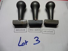Lot 3 - 3 anciens tampons