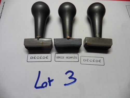 Lot 3 anciens tampons - -,