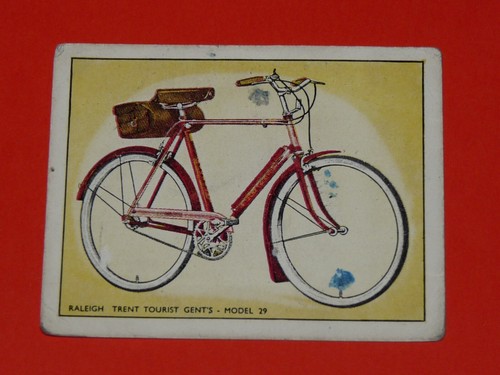 Bicycle raleigh card 1957 - bicycle,