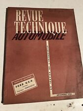 Revue Technique Decembre 1953 - FORD USA - Tracteur FERGUSON - RTA
