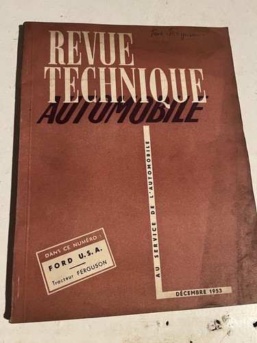 Revue technique decembre 1953 - revue,