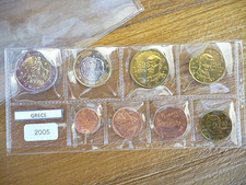 Série 8 pièces  GRECE 2005 -- 1ct à 2€