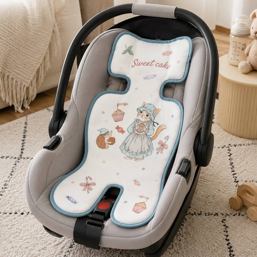Coussin poussette soie - en,