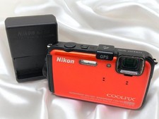 [Excellent] Appareil photo numérique compact Nikon COOLPIX AW100 orange...