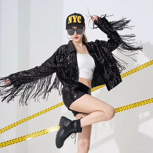 Veste femme courte noire - veste,