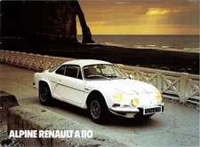 Catalogue brochure prospekt Alpine berlinette A 110 1975 FR - 4 pages
