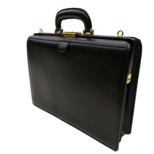 PORTER Yoshida Sac Dalles Cuir Noir Mallette Docteur Or H/W Vintage Occasion