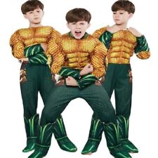 Cosplay Aquaman Déguisement Enfant Avengers Costume Carnaval pyjama Halloween