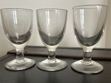 3 anciens verres épais de