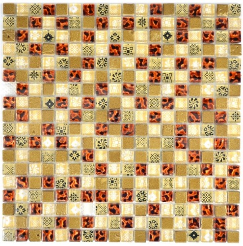 Mosaïque carreau translucide