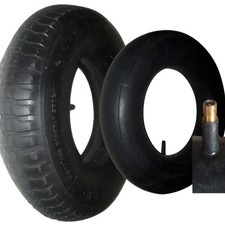 Pneu brouette 4.80/4.00-8 4PR + Chambre à air compatible roue de remorque,Tr...