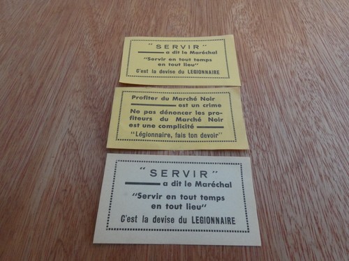 1941 lot tickets bons servir - 1941,