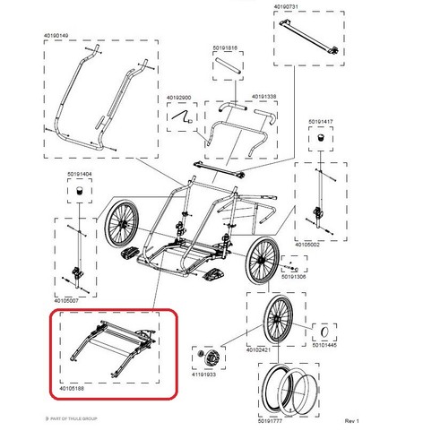 Thule lower frame cgr2 for - thule,