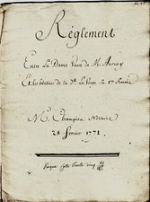 1771 Chartres succession AUVRAY,LAVERGE,BACON,HOTTET De LA PLACE,CHAUDUN,TASSET