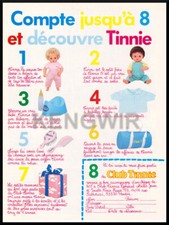 PUBLICITE  Print AD  "  Tinnie  "  Poupée  PUB   Vintage   80's  *