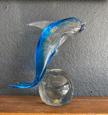 ancien dauphin en verre de murano