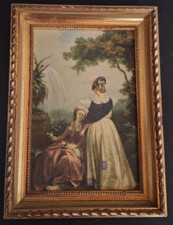 Ancien cadre en bois avec