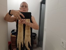 étole fourrure En Vison Blanc