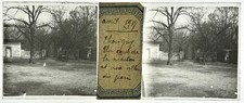 FRANCE Vendée Maison à Thorigny Avril 1917 Photo Plaque de verre Stereo Vintage