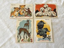 Lot de 4 anciennes Cartes