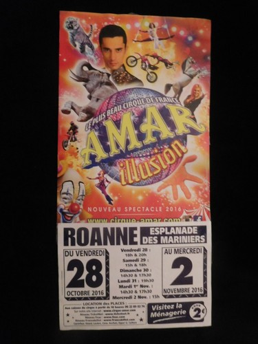 Affiche cirque amar - affiche, amar 
