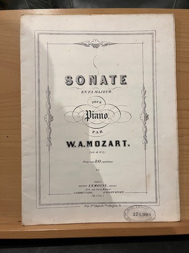 Mozart sonate pour piano - sonate, n°2