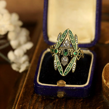 Bague doré antique réglable - bague,