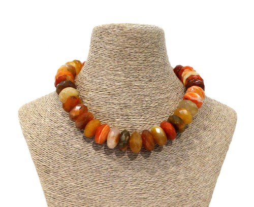 Collier pierres agates - collier, d'agates