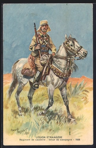 Cpa illustrateur légion - illustrateur,