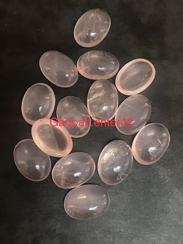 Naturel rose quartz ovale - quartz,
