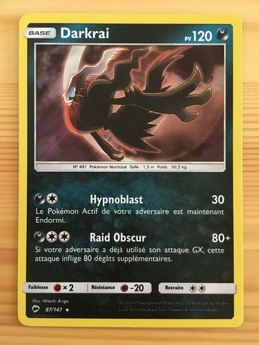 Carte pokémon holo darkrai - carte,