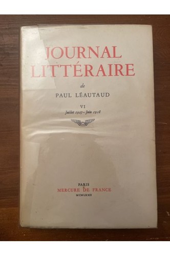 Journal littéraire tome - tome, vi