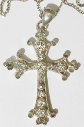 Collier pendentif rétro croix - pendentif,