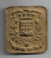 PLAQUE BOUCLE DE CEINTURON POMPIERS DE PARIS  modele 1895