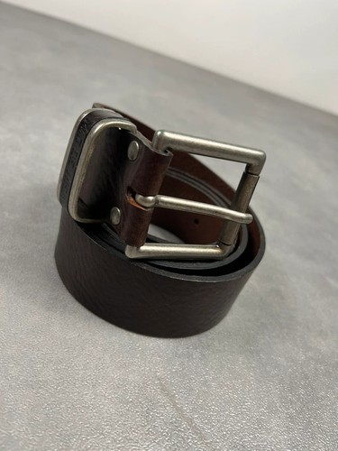 Ceinture cuir marron foncé