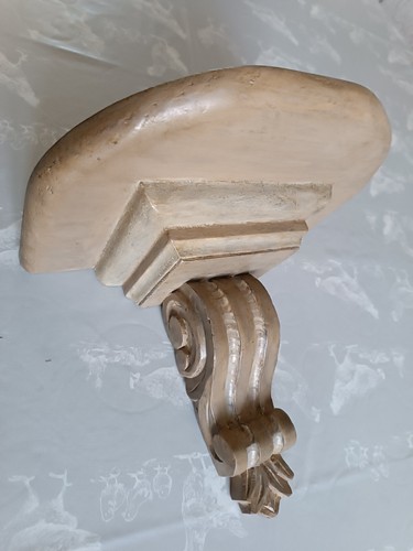 Console murale bois peint - murale,