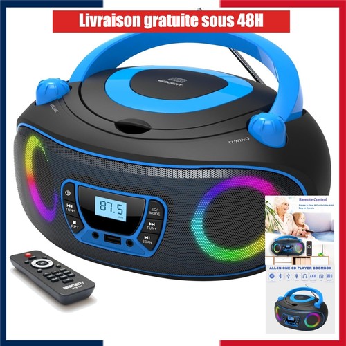 Wiithink boombox portable - cd,