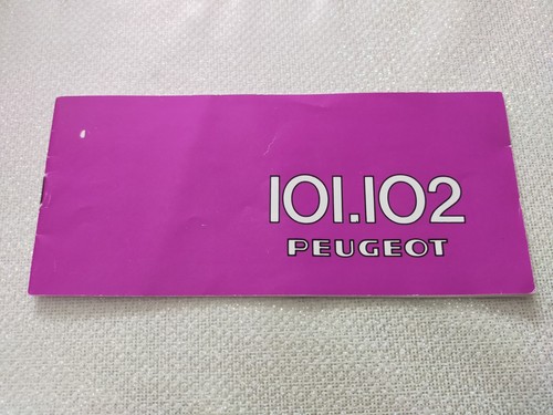 Notice mobylette peugeot 101 - ,