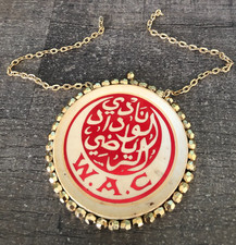 rare! ancien Médaillon )) W.A.C  Wydad Athletic Club/ Casablanca Maroc