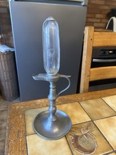 Horloge À Huile En Étain Poinçonne 