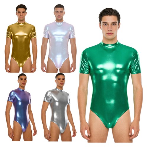 Mens bodysuit short sleeve - short, one